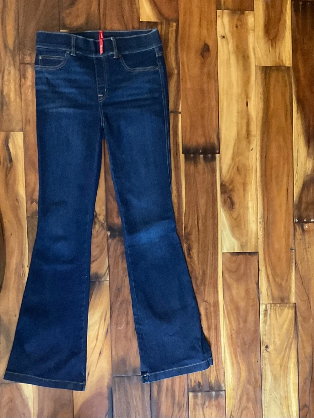 SPANX Dark Indigo Flare Jeans